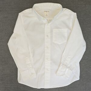 Crewcuts Boys White Stretch Casual Button Down Shirt